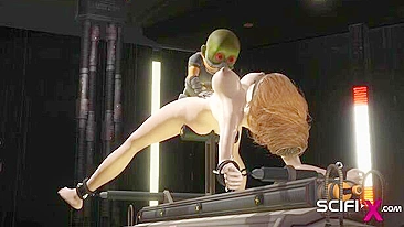 Garota rebelde curte amor hentai com um filho da puta sexy tipo Star Wars