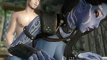 Essa gata tem pernas lindas e tá pronta pra engolir pau humano fundo