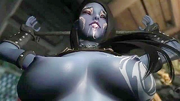 Essa gata tem pernas lindas e tá pronta pra engolir pau humano fundo