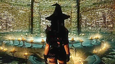 Hentai de Skyrim com garota querendo pau de demônio na bucetinha molhada