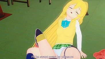 Akiza de Yu-Gi-Oh em lésbico quente com tesourada no crossover