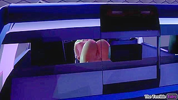 Rosto safado e malvado pra foder a bucetinha gostosa no carro balançando