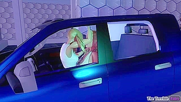 Rosto safado e malvado pra foder a bucetinha gostosa no carro balançando