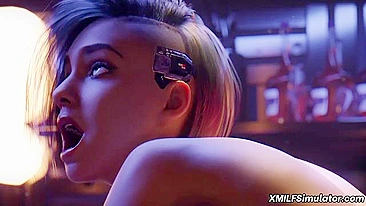 Hentai cyberpunk com metida hardcore e orgasmos reais pra valer