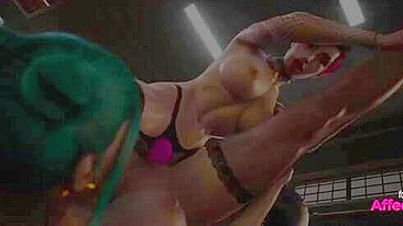 Aventuras Sensuais 7: Garotas hentai dividem dildo duplo em cena taboo