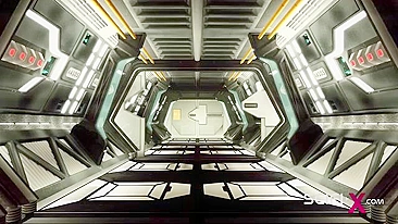 Cena sci-fi com oral brutal e orgasmos reais de foder