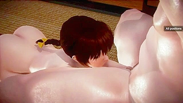 Gata de Dead or Alive em hentai taboo com muito oral safado