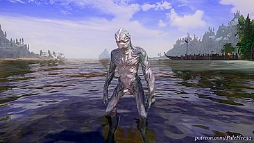 Melhor chance dela levar pau de monstro marinho em hentai com gape