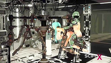 Gostosa peituda do espaço pronta pra foder num hentai sci-fi taboo