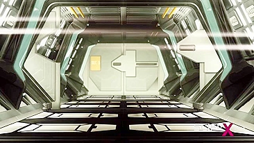 Gostosa peituda do espaço pronta pra foder num hentai sci-fi taboo