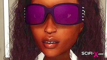 Gostosa peituda do espaço pronta pra foder num hentai sci-fi taboo