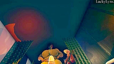 O boquete mais hardcore de uma garota hentai louca pra sentir o gosto dele