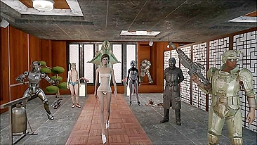 Hentai tabu de Fallout 4 com lingerie sexy e safados exibindo