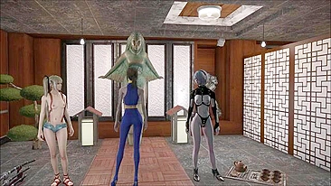 Hentai tabu de Fallout 4 com lingerie sexy e safados exibindo