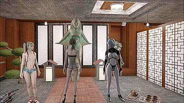 Hentai tabu de Fallout 4 com lingerie sexy e safados exibindo