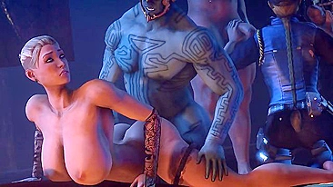 Sonya e Cassie em hentai Mortal Kombat com foda taboo em HD