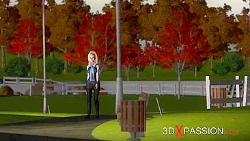 Cara tipo Shao Khan num ménage MMF hentai de foda pesada