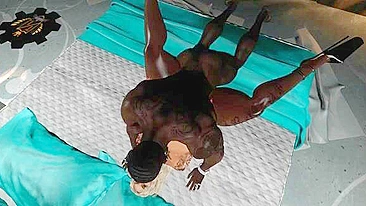 Amor hentai com loira peituda que adora paus pretos