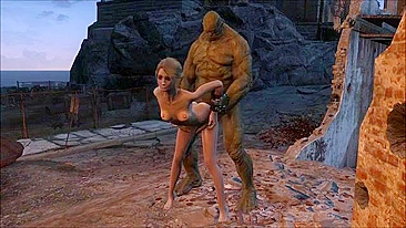 Hentai de supermutante com gata de Fallout 4 levando fundo e gostoso aqui
