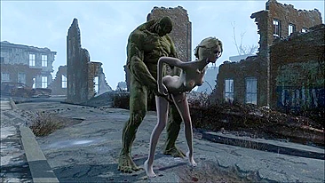 Hentai de supermutante com gata de Fallout 4 levando fundo e gostoso aqui