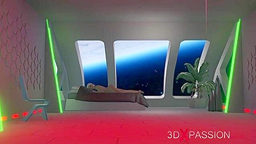 Ela sabe se divertir em hentai espacial com gape hardcore