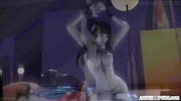 Vampira safada sente como se fosse atingida por um raio enorme de tesão