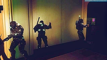 Cena de foda alienígena com muita suruba em filme de sexo grupal