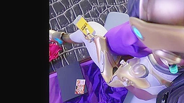 Pau grosso em casa é o que essa gata de Overwatch quer