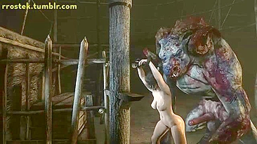 Momji de DoA curtindo foda hentai com monstro pauzudo