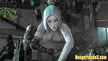 Moxxi de Borderlands fodida brutalmente em compilação com sodomia