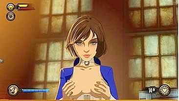 Elizabeth de Bioshock brilha em hentai XXX com punheta gostosa