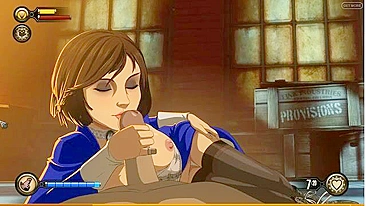 Elizabeth de Bioshock brilha em hentai XXX com punheta gostosa