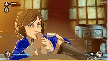 Elizabeth de Bioshock brilha em hentai XXX com punheta gostosa