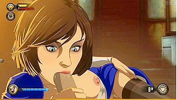 Elizabeth de Bioshock brilha em hentai XXX com punheta gostosa