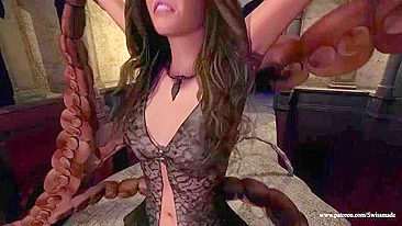 Bucetinha da Hermione levando sem vergonha de uma criatura mágica