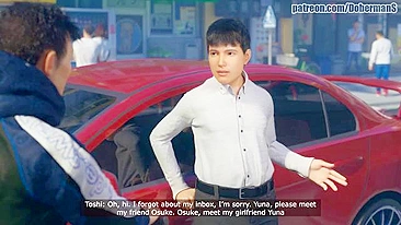 Namorada japonesa traindo curtindo pau duro de um alfa de verdade na xota