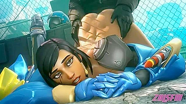 Ela é Widowmaker e sua especialidade é bunda perfeita em Overwatch