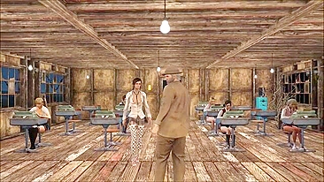 Gangbang no Fallout 4 Mostrando o que uma Buceta Apertada Faz de Melhor