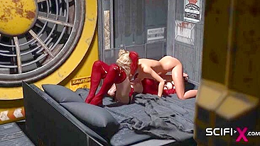 Ela tá um tesão do caralho com todos os buracos prontos pro pau de futanari e tal