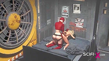 Ela tá um tesão do caralho com todos os buracos prontos pro pau de futanari e tal