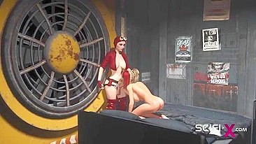 Ela tá um tesão do caralho com todos os buracos prontos pro pau de futanari e tal