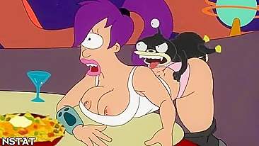 Amy de Futurama cavalga pau pra fazer todo mundo gozar nesse hentai