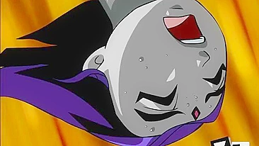 Gata flexível chamada Raven leva no cu de Deadshot ou algo assim