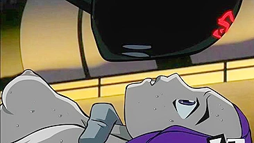 Gata flexível chamada Raven leva no cu de Deadshot ou algo assim