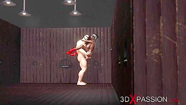 Buraco preto destruído por pau branco duro em cena taboo com gozadas