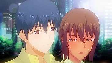 MILF hentai de peitos grandes pegando pau mais novo com tesão e fome na cama