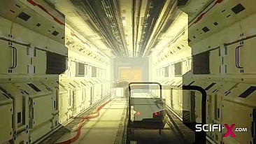 Cena de futa com gata levando bem fundo na buceta