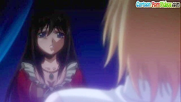 Hentai com bundão levando surra de quatro em ménage safado