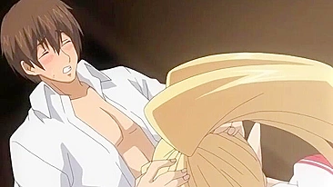 Aluna e Professor Elfo - Colegial hentai peituda fodendo como puta