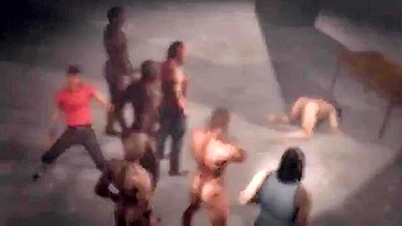 É incrível ver a cara da Lara Croft enquanto ela fode loucamente